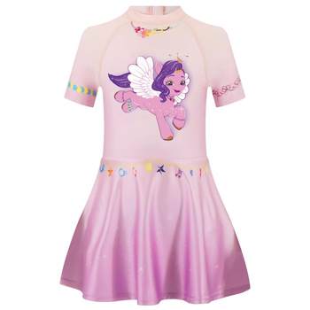 
BE van der Ann jointly-branded children's swimsuit girls' skirt style