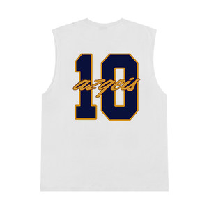 
American high street sleeveless vest men's summer pure cotton outer wear trendy brand sports hip-hop basketball vest t-shirt top
