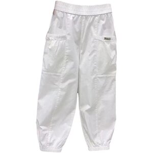 
European summer thin bloomers for women with high waist loose slim casual red cropped pants commuting Harem radish pants