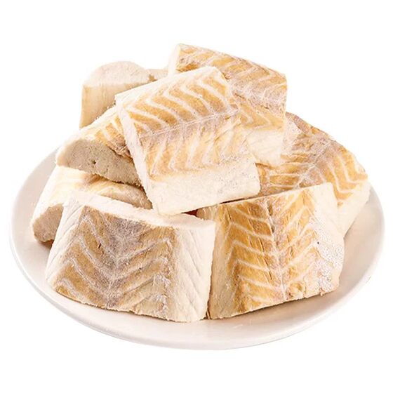 
Cat snacks freeze-dried cod chunks pet fish oil teething meat jerky nutrition raw cut mixed food training reward cat snacks
