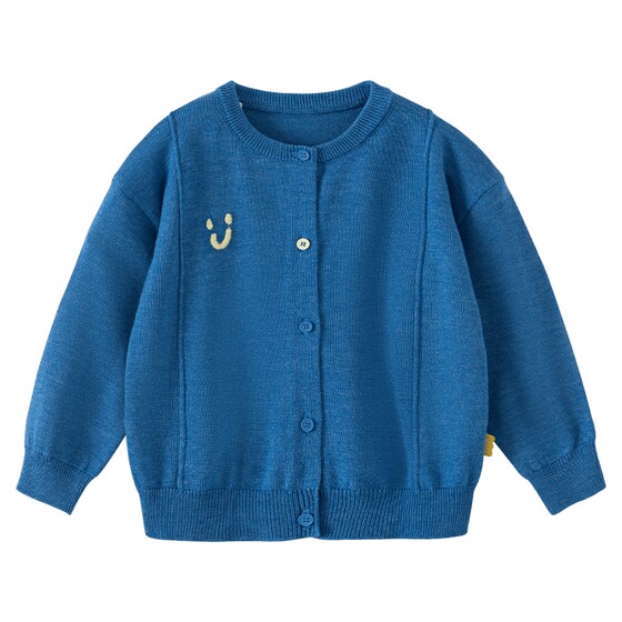 
[New Product] Papa Climbing Spring Children's Knitted Cardigans for Boys and Girls Casual Solid Color Long Sleeve Sweater Jacket for Boys and Girls