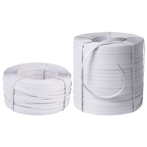 PP handmade packing with plastic binding packaging with semi -self -motivation with white hand logistics packing binding band

