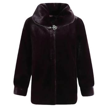 Button jacket mink fur noble manufacturer sells at a loss
