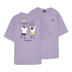 
South Korea's 2026 spring and summer meditation new badminton uniform short-sleeved men's and women's sports quick-drying T-shirt purple