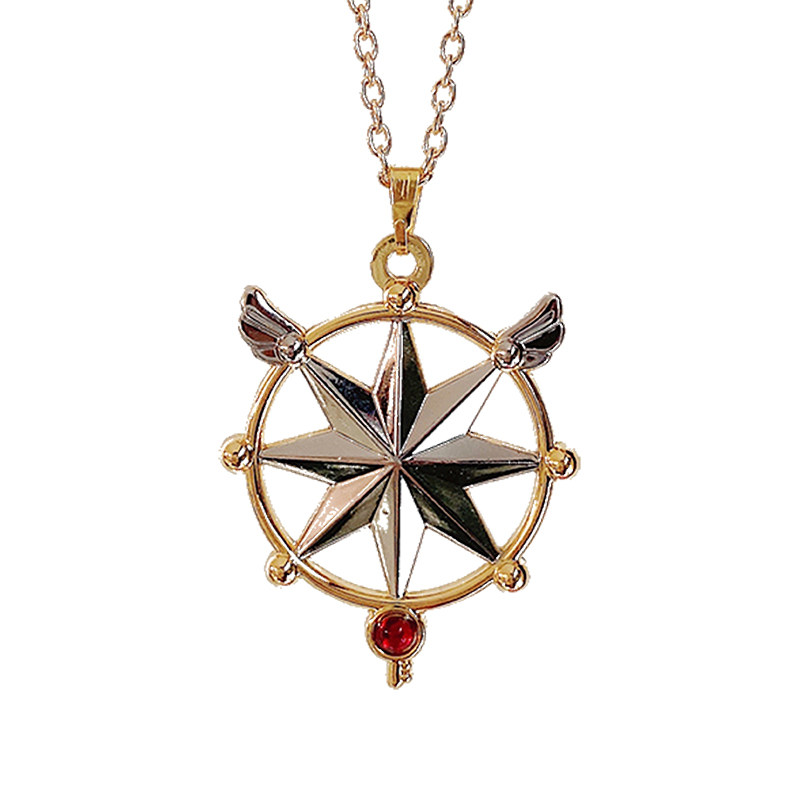 Collier Pendentif Baguette Magique Card Captor Sakura – Alliage, 4,1 Cm, Collection Fan