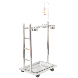 
Medium and large parrot stand, stainless steel ladder stand, bird stand with stairs, parrot anklet, claw stick, bird cage