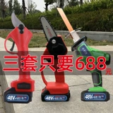 Электрический комплект, лопасть с зарядкой, бензопила, ножницы, Германия, 3 предмета