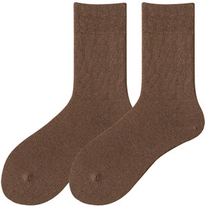 
Socks Women's Mid-calf Socks Autumn and Winter Pure Cotton Japanese Solid Color Spring and Autumn Style Cotton Long and High Black Ladies' Stockings