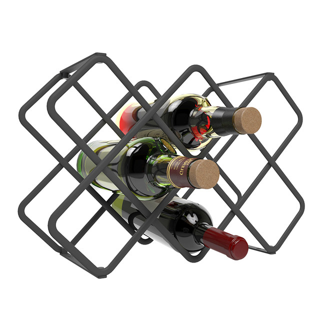 Red wine rack ornaments light luxury high-end red wine bottle rack ...