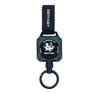 
Easy stretch retractable buckle wire rope high rebound telescopic keychain hanging ring anti-lost anti-theft buckle metal quick-release ring