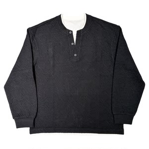 
Light luxury old money style fake two-piece sweatshirt for men 2026 spring new Henry collar long-sleeved T-shirt with bottoming top