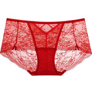 
Maniform red lace mid-low waist sexy panties, red zodiac year new year bottom panties, many styles to choose from