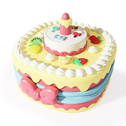 Cake Color Mud Noodle Machine Di Plasticine Ice Cream Mold Set Clay Girl Children's Toys Birthday Gift