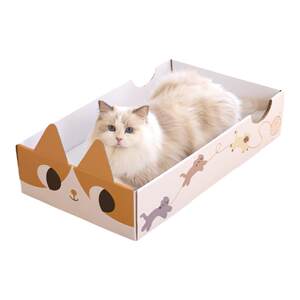
paperpark carton cat scratching board cat litter claw protection sofa corrugated cardboard box cute cat toys