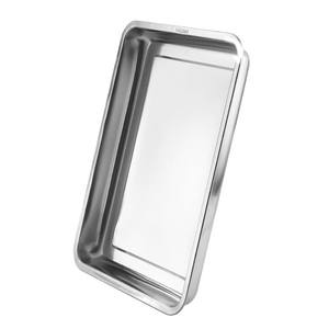 
Square plate 304 stainless steel tray rectangular commercial catering serving plate meal plate barbecue plate fish plate steamed rice plate