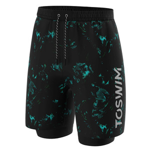 
TOSWIM men's swimming trunks five-minute quick-drying sun protection on the beach can be drained by the loose hot springs to prevent embarrassment surfing beach pants