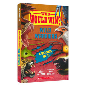 
Who Would Win Wild Warriors Xuele Guess Who Will Win Series 4-in-1 Animal Competition Children's Fun Encyclopedia STEM Science Popularization English Original Imported Children's Books