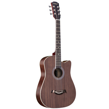 Students use introductory instruments folk guitar