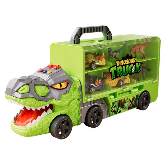
Children's Dinosaur Toy Boy Multifunctional Storage Car Animal Model Jurassic Simulation Tyrannosaurus Rex Birthday Gift