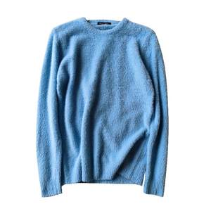Knitted sweater men's autumn tide brand mink velvet sweater long sleeve shirt in winter with bottom shirt men's T -shirt