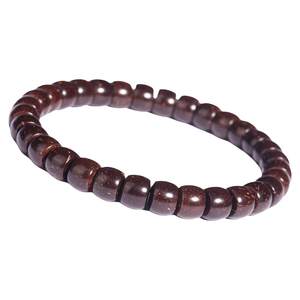 Baozhen's original ecological ecological coconut coconut single -circle bracelet straight -cut old bucket bead Buddhist beads high throw men's and female literary bracelets