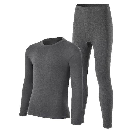 
Langsha autumn clothes and autumn pants suit men's modal cotton sweater thin teen thread clothes and thread pants women's thermal underwear