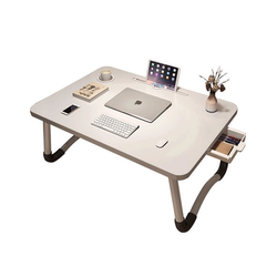 Small table on the bed with bay window folding table student bedside dormitory desk laptop stand office desk lazy bedroom sitting ins wind learning movable small table on top of the table