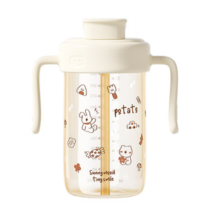 
Xiaotuodou older children's direct drinking bottle 3 years old and above direct drinking cup baby's special straw cup PPSU milk cup