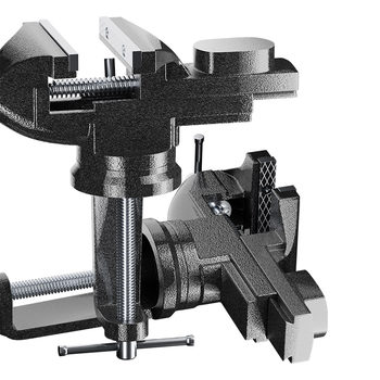
Delixi table vise cast steel forging is stable and durable