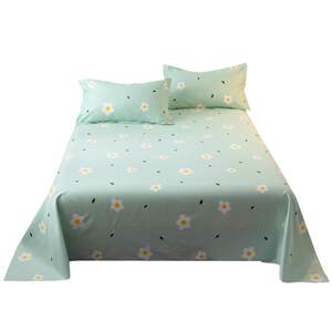 Single-piece pure cotton student dormitory single 100% cotton bed sheet men 1.5 meters double bed thickened bed single spring