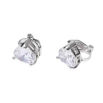 
Shiny diamond-inlaided love ear bone clip for women 2025 new hot simple earrings without ear piercings high-end ear clip earrings