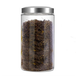 Free shipping large transparent lead-free Chinese herbal medicine storage jar