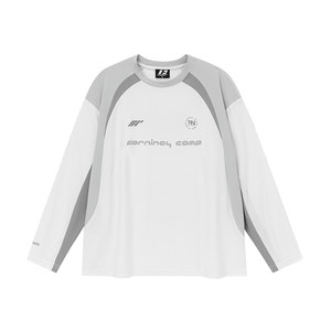 
FORNINES quick-drying sports long-sleeved t-shirts for boys, trendy brand spring splicing sweatshirts, American breathable bottoming shirts for women