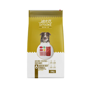 Diyuk dog food work dog special 40*0.5kg20kg is installed as a dog deed, Labrado golden retriever,
