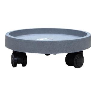 Flower pot base with wheel rollers to connect to the water plate thickened