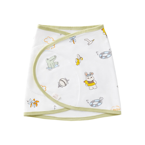 
October crystallized baby anti-shock swaddling blanket, four seasons thin pure cotton newborn baby sleeping bag artifact