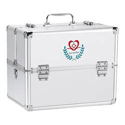 Metal large double-open large-capacity medical box with multiple layers