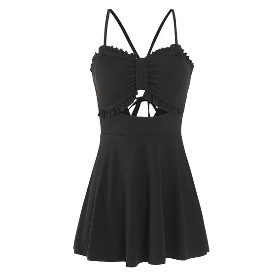 
Breezeholiday swimsuit women's hot spring split conservative belly-covering slimming student gathered Korean ins swimsuit