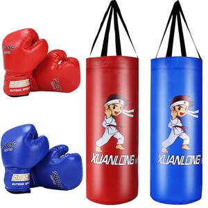Children's Boxing Sandbags Children Training Equipment Furniture Sand Bag Boxing Gloves Set Fighting Boys
