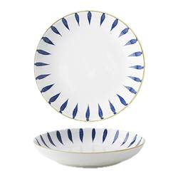 Underglaze Japanese-style hand-painted ceramic tableware set