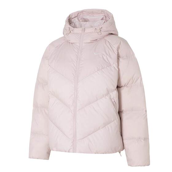 
Nike suit pink down jacket women's spring new windproof warm down jacket plus fleece trousers casual pants