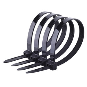 
National standard nylon cable tie 8*400mm large strong sign fixed binding plastic strangled dog anti-adjustable bag buckle 4