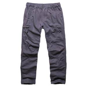 New young men's outdoor straight multi-pocket overalls, sports loose casual pants, trendy pure cotton long pants