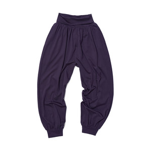 
Foldable waistband, loose fit harem pants PARTIMENTO cotton and spandex blend stretch comfortable leggings trousers