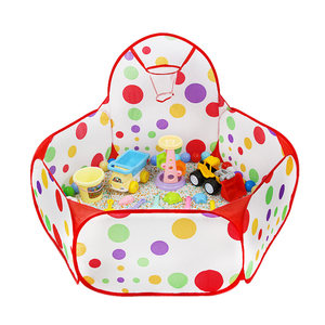 Children's indoor playing sand beach toy tool set Baby color stone sand imitation porcelain sand ductive sand pond fence
