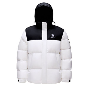 Camel Down Jacket Women's 2026 Winter New Heat Reflective Warmth Thick Hooded Bread Jacket Short Jacket