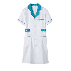 
Nurse uniform long-sleeved female winter pharmacy doctor white coat summer thin short-sleeved pharmacy beauty salon large size overalls