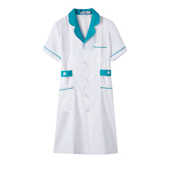 
Nurse uniform long-sleeved female winter pharmacy doctor white coat summer thin short-sleeved pharmacy beauty salon large size overalls