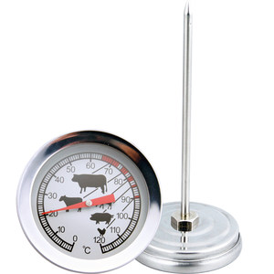 Commercial stainless steel food barbecue cooking barbecue thermometer probe mechanical watch beef mutton pig chicken food
