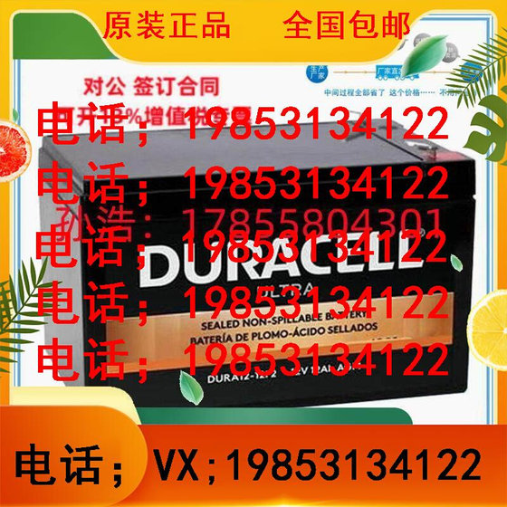 美国DURACELL蓄电池DURA12-150F 12V150AH 金霸王 直流屏储能电源